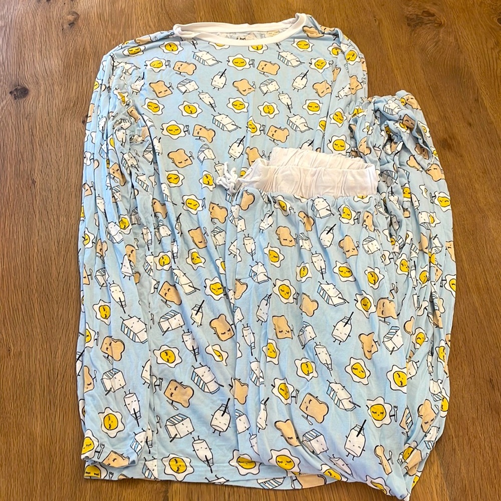 Breakfast print pajamas